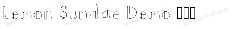 Lemon Sundae Demo字体转换